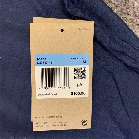 Nike Paris Saint Germain PSG Men's Home Soccer Jersey Size M - Medium - NWT $165 - Picture 10 of 12